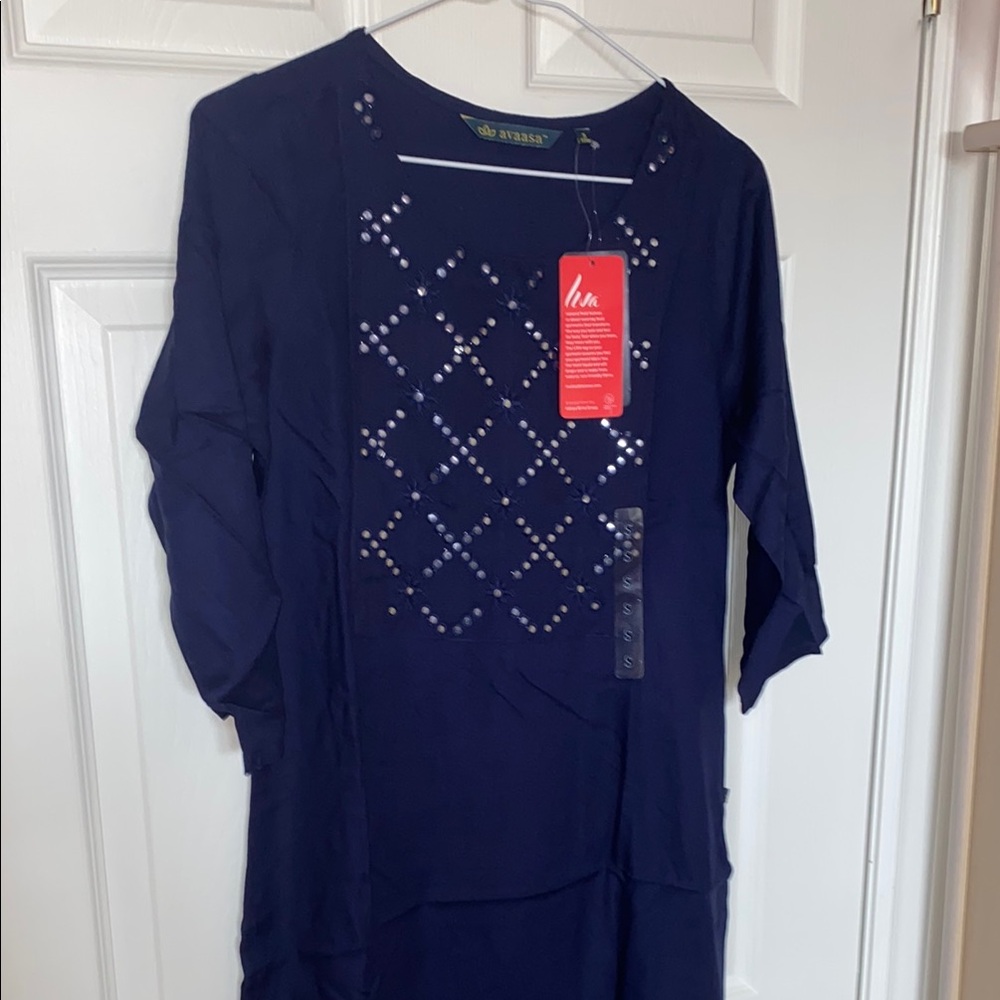 Navy Blue Women's kurta